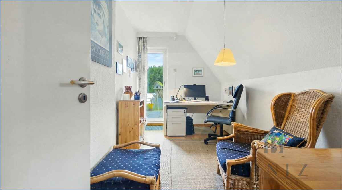 Zimmer mit Zugang zur Dachterrasse