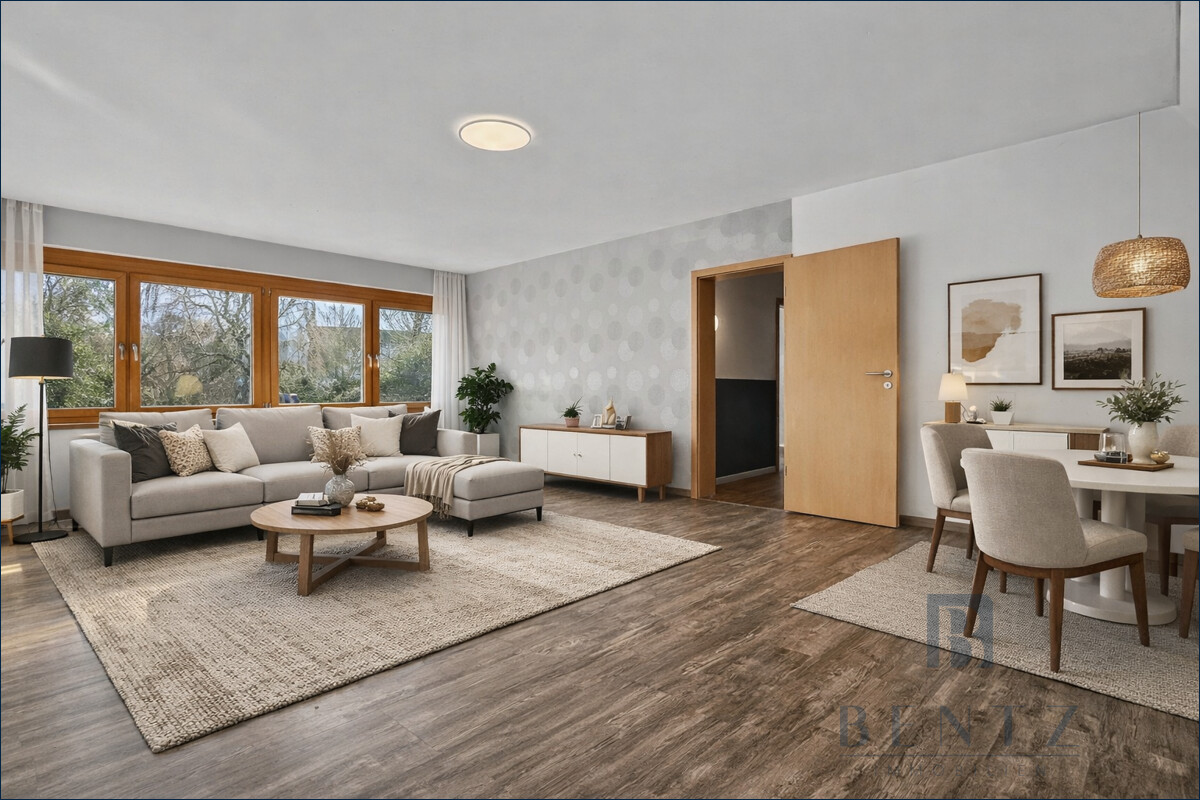 Wohnzimmer Obergeschoss visualisiert