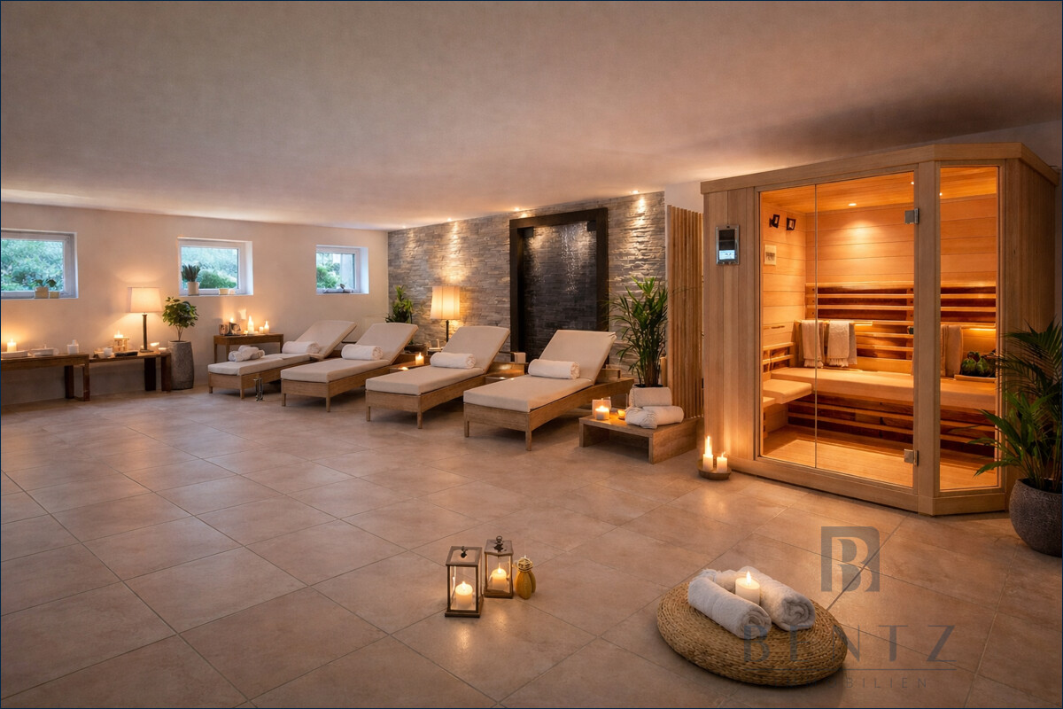 Wellnessbereich visualisiert