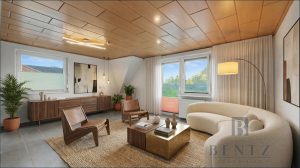 Wohnzimmer Dachgeschoss (visualisiert)