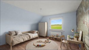 Schlafzimmer 2 Dachgeschoss - Einrichtungsbeispiel