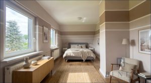 Schlafzimmer Dachgeschoss - Einrichtungsbeispiel