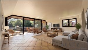Wohnzimmer mit Loggia