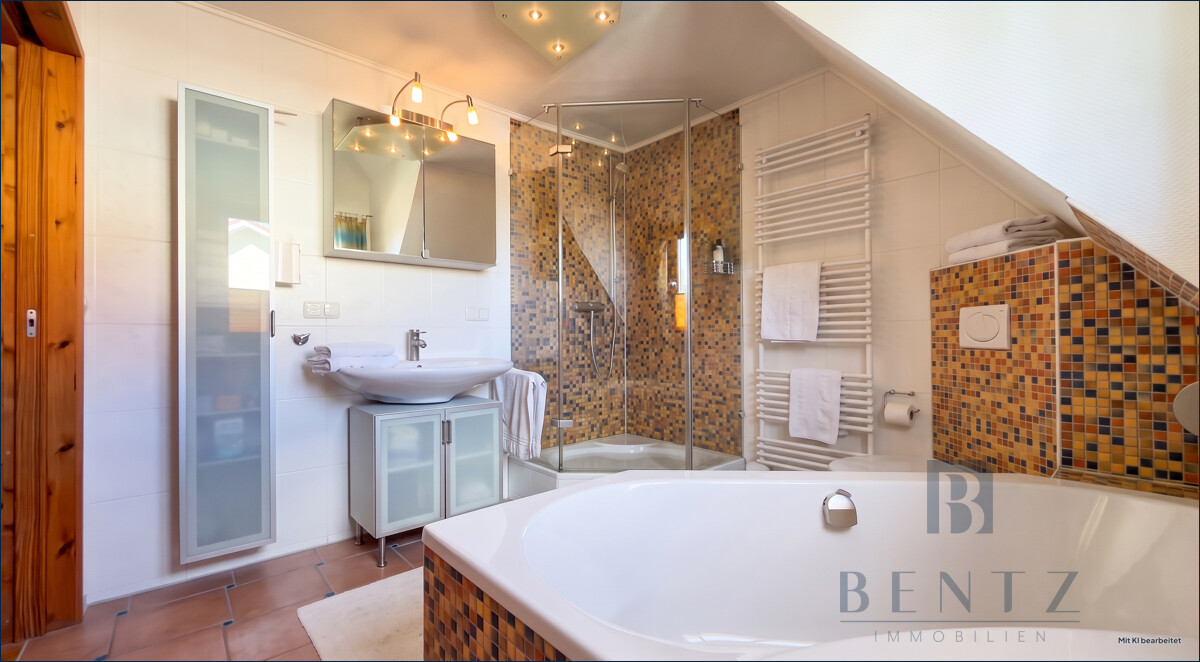 Badezimmer Dachgeschoss