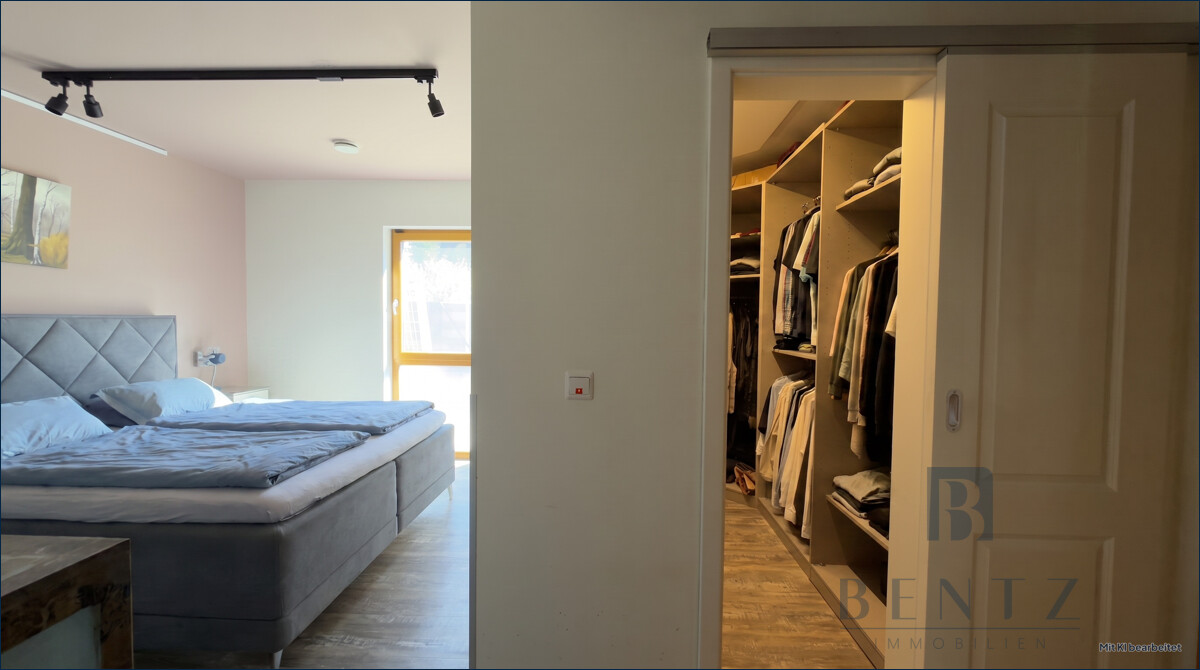 Schlafzimmer mit Ankleidezimmer