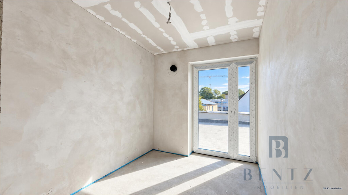 Zimmer im Rohbau