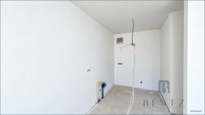 Küchenbereich im Rohbau