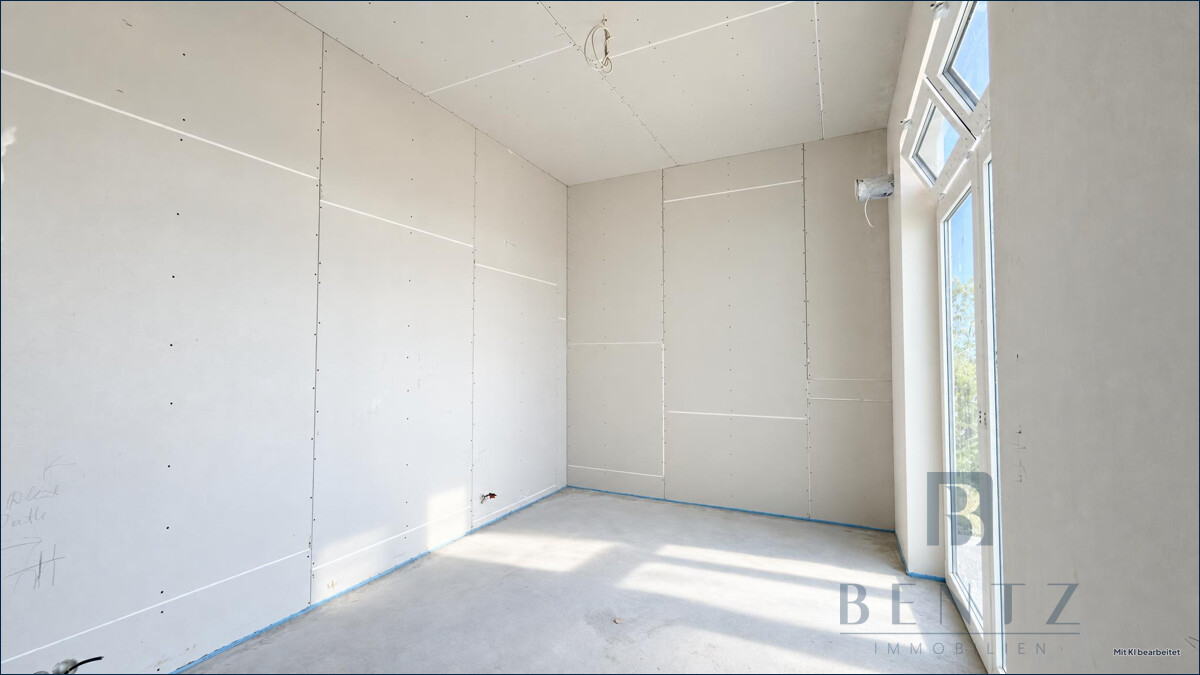 Zimmer im Rohbau