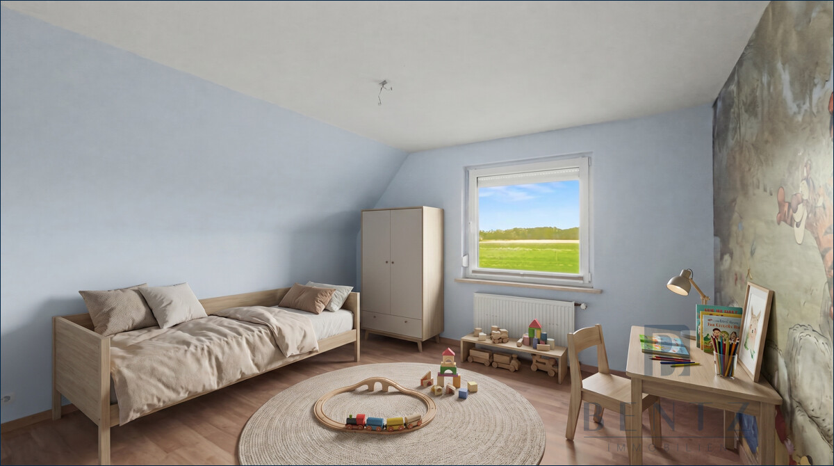 Schlafzimmer 2 Dachgeschoss - Einrichtungsbeispiel