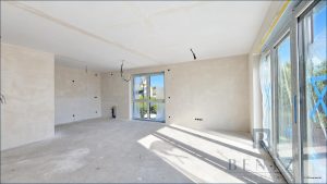 Wohnbereich im Rohbau