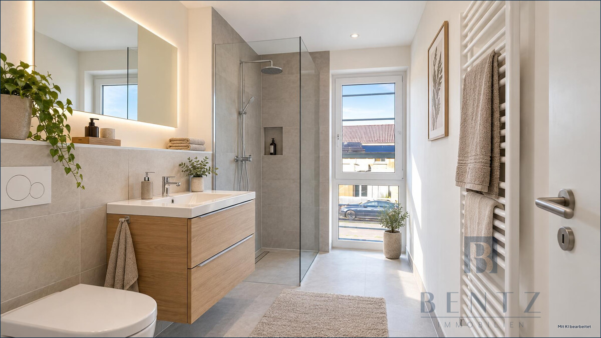 WE01 - Badezimmer im Rohbau visualisiert