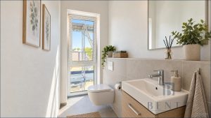 WE06 -Badezimmer im Rohbau visualisiert