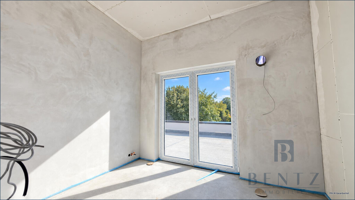 Zimmer im Rohbau