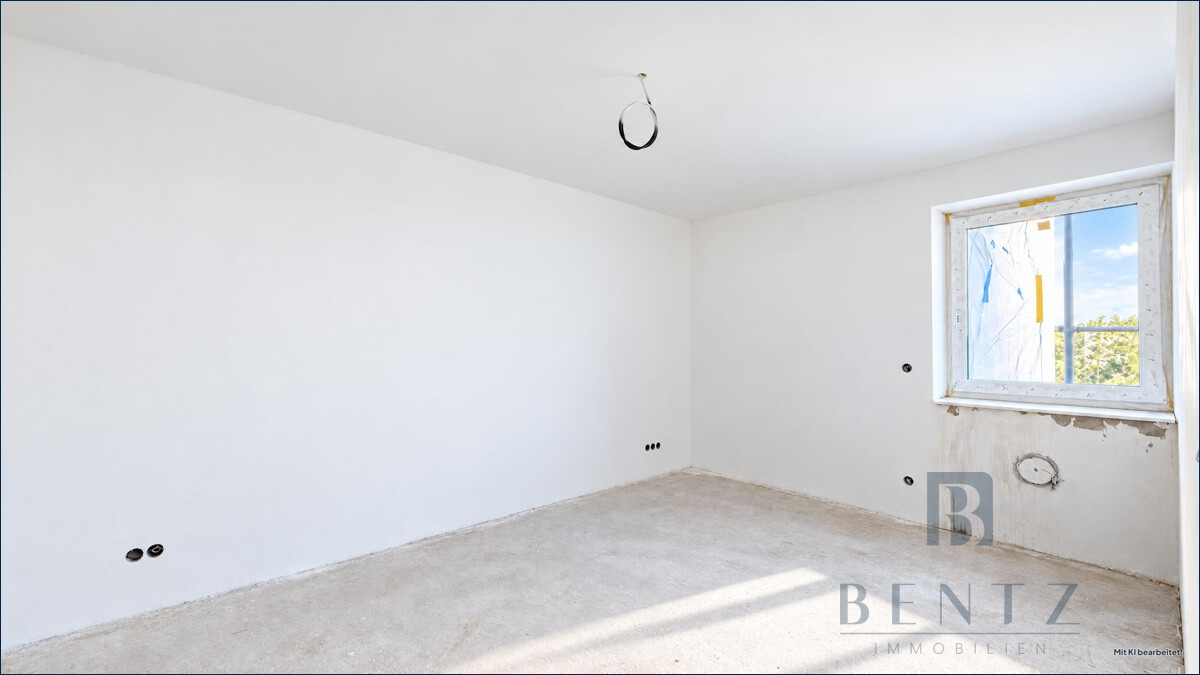 Zimmer im Rohbau