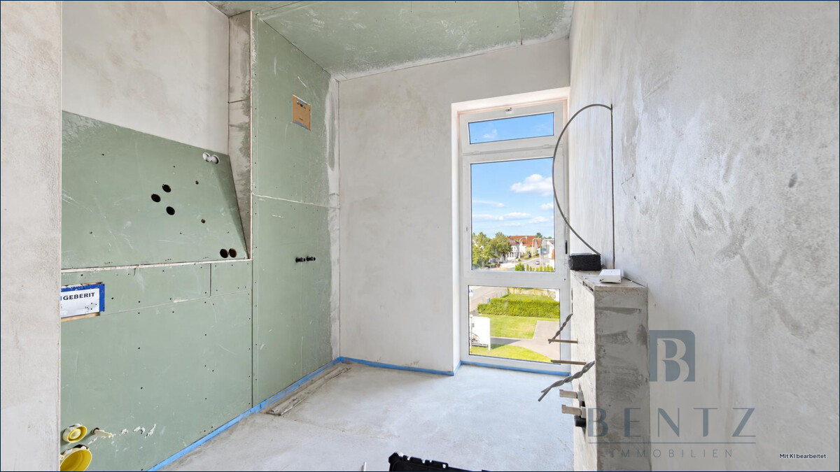 Badezimmer im Rohbau